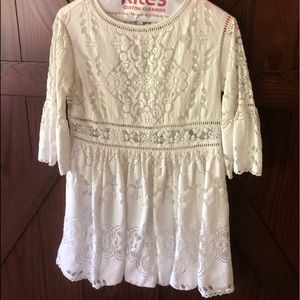 white lace dress